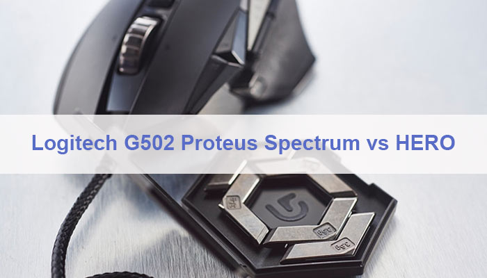 Logitech G502 Proteus Spectrum vs HERO